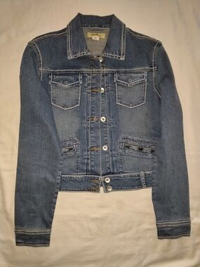 Girls Light Wash Denim Jean Jacket - Unbranded